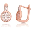 Diamond Sky Jewelry Sidabriniai auskarai su cirkoniais „Stardust Circle II“