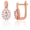 Diamond Sky Jewelry Sidabriniai auskarai su cirkoniais „Šviesos Linija“