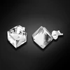 Diamond Sky Jewelry Sidabriniai auskarai „Rubicon II (Comet Argent Light)“ su Swarovski® kristalais