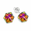 Diamond Sky Jewelry Sidabriniai auskarai „Rubicon II (Vitrail Medium)“ su Swarovski® kristalais