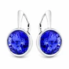 Diamond Sky Jewelry Sidabriniai auskarai moterims DiamondSky „Clarice (Sapprhie)„ su Swarovski kristalais