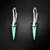 Diamond Sky Jewelry Sidabriniai auskarai „Spike (Bermuda Mėlyna)“ su Swarovski® kristalais