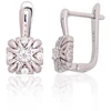 Diamond Sky Jewelry Sidabriniai auskarai su cirkoniais „Saulėta Gėlė II“