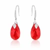 Diamond Sky Jewelry Sidabriniai auskarai moterims DiamondSky „Baroque III (Light Siam AB)“ su Swarovski kristalais