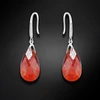 Diamond Sky Jewelry Sidabriniai auskarai „Baroque III (Raudona Magma)“ su Swarovski® kristalais