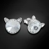 Diamond Sky Jewelry Sidabriniai auskarai „Cat“ su Swarovski® kristalais
