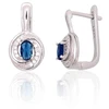 Diamond Sky Jewelry Sidabriniai auskarai su cirkoniais „Golden Hour II“