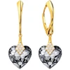 Diamond Sky Jewelry Sidabriniai auskarai „Cute Valentine (Sidabrinis Night)“ su Swarovski® kristalais