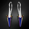 Diamond Sky Jewelry Sidabriniai auskarai „Spike II (Volcano)“ su Swarovski® kristalais
