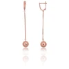 Diamond Sky Jewelry Sidabriniai auskarai „Molly X“
