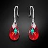Diamond Sky Jewelry Sidabriniai auskarai „Baroque III (Light Siam Shimmer)“ su Swarovski® kristalais