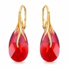 Diamond Sky Jewelry Sidabriniai auskarai „Baroque VII (Scarlet)“ iš 925 prabos sidabro su Swarovski kristalais