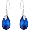 Diamond Sky Jewelry Sidabriniai auskarai „Baroque III (Capri Mėlyna Comet Argent Light)“ su Swarovski® kristalais