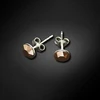 Diamond Sky Jewelry Sidabriniai auskarai „Classic II (Rose Gold)“ su Swarovski® kristalais