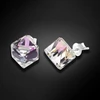 Diamond Sky Jewelry Sidabriniai auskarai „Rubicon II (Vitrail Light)“ su Swarovski® kristalais