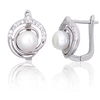 Diamond Sky Jewelry Sidabriniai auskarai su cirkoniais ir perlais „Marielle III“