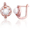 Diamond Sky Jewelry Sidabriniai auskarai su cirkoniais ir perlais „Marielle“