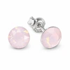 Diamond Sky Jewelry Sidabriniai auskarai „Classic (Rose Vanduo Opal)“ su Swarovski® kristalais
