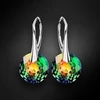 Diamond Sky Jewelry Sidabriniai auskarai „Marianne (Vitrail Medium)“ su Swarovski® kristalais