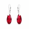 Diamond Sky Jewelry Sidabriniai auskarai „Enchanté (Scarlet)“ iš 925 prabos sidabro su Swarovski kristalais
