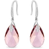 Diamond Sky Jewelry Sidabriniai auskarai moterims DiamondSky „Baroque III (Antique Rožinė)“ su Swarovski kristalais