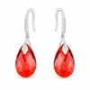 Diamond Sky Jewelry Sidabriniai auskarai „Baroque III (Raudona Magma)“ su Swarovski® kristalais