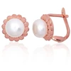 Diamond Sky Jewelry Sidabriniai auskarai su perlais „Pearl Grace“