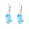 Diamond Sky Jewelry Sidabriniai auskarai moterims DiamondSky „Hyperborea (Aquamarine Mėlyna)“ su Swarovski kristalais