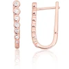 Diamond Sky Jewelry Sidabriniai auskarai su cirkoniais „Auksinis Takas“