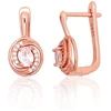 Diamond Sky Jewelry Sidabriniai auskarai su cirkoniais „Golden Hour“
