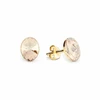 Diamond Sky Jewelry Sidabriniai auskarai moterims DiamondSky „Clarice V (Golden Shadow)“ su Swarovski kristalais