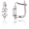 Diamond Sky Jewelry Sidabriniai auskarai su cirkoniais „Sidabrinis Mist III“