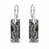 Diamond Sky Jewelry Sidabriniai auskarai „Growing Crystal II (Sidabrinis Night)“ su Swarovski® kristalais