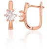 Diamond Sky Jewelry Sidabriniai auskarai su cirkoniais „Juno Gold III“