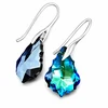 Diamond Sky Jewelry Sidabriniai auskarai „Baroque IV (Bermuda Mėlyna)“ su Swarovski® kristalais