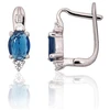 Diamond Sky Jewelry Sidabriniai auskarai su cirkoniais „Sidabrinis Mist IV“