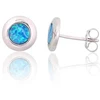 Diamond Sky Jewelry Sidabriniai auskarai su opalitu „Mėnulio Žavesys XIV“