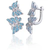 Diamond Sky Jewelry Sidabriniai auskarai su cirkoniais „Celestial Butterflies“