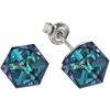 Diamond Sky Jewelry Sidabriniai auskarai „Rubicon II (Bermuda Mėlyna)“ su Swarovski® kristalais