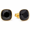 Diamond Sky Jewelry Sidabriniai auskarai „Glare (Jet)“ su Swarovski® kristalais