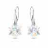 Diamond Sky Jewelry Sidabriniai auskarai „Edelweiss (Aurora Borealis)“ su Swarovski® kristalais