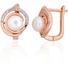 Diamond Sky Jewelry Sidabriniai auskarai su cirkoniais ir perlais „Marielle II“