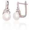 Diamond Sky Jewelry Sidabriniai auskarai su cirkoniais ir perlais „Fabiola V“