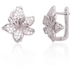 Diamond Sky Jewelry Sidabriniai auskarai su cirkoniais „Frost Petal II“