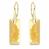 Diamond Sky Jewelry Sidabriniai auskarai moterims DiamondSky „Growing Crystal II (Golden Shadow)„ su Swarovski kristalais