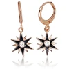 Diamond Sky Jewelry Sidabriniai auskarai su cirkoniais ir emaliu „Starry Sky“