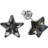 Diamond Sky Jewelry Sidabriniai auskarai „Star (Sidabrinis Night)“ su Swarovski® kristalais