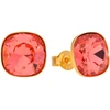 Diamond Sky Jewelry Sidabriniai auskarai „Glare (Padparadscha)“ su Swarovski® kristalais