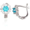 Diamond Sky Jewelry Sidabriniai auskarai su cirkoniais „Petal Waltz II“