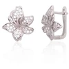 Diamond Sky Jewelry Sidabriniai auskarai su cirkoniais „Frost Petal II“
